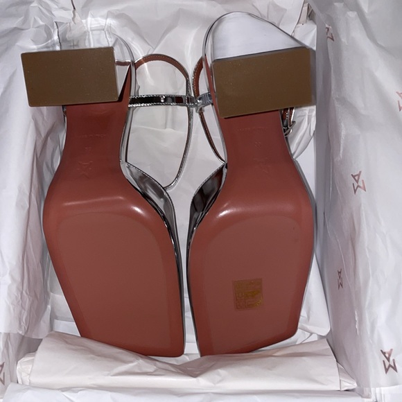 🔥NEW AMINA MUADDI Charlotte Pump Mirror Silver as seen on Amina❤️ - Picture 13 of 16